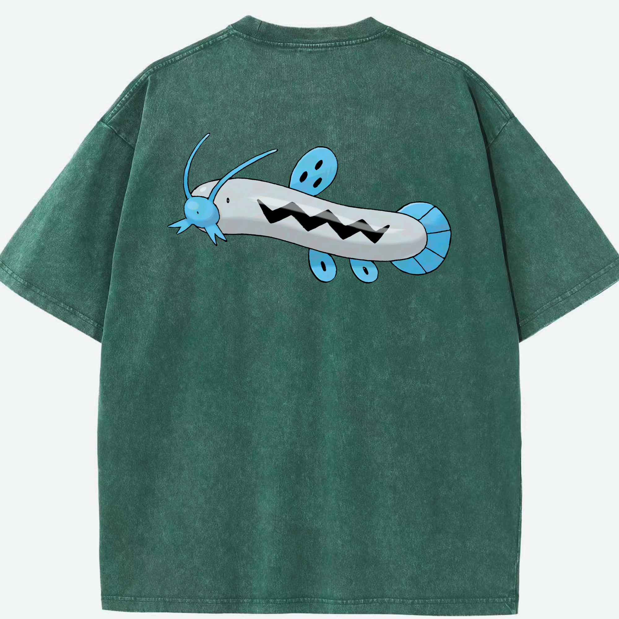 （画像用） ポケットモンスター Pokémon 綿100% ヴィンテージ風 半袖Tシャツ（背面プリント）